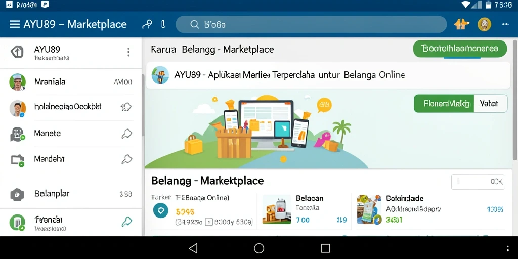 Antarmuka pengguna AYU89 yang menarik dan mudah digunakan.