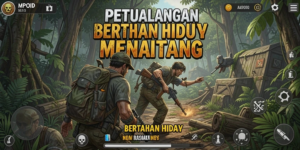 Tampilan antarmuka MPOID yang mengesankan dengan elemen Bertahan Hidup.