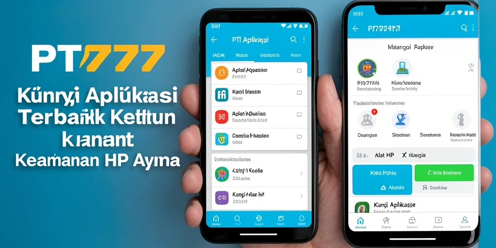 Antarmuka utama PT777 yang mudah digunakan untuk mengunci aplikasi.