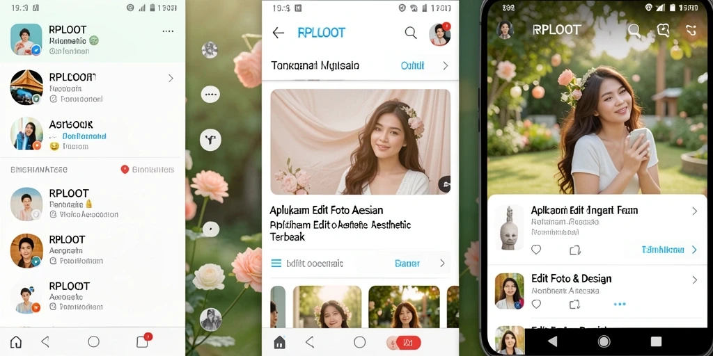 Antarmuka RPLOOT yang intuitif untuk Edit Foto Aesthetic.
