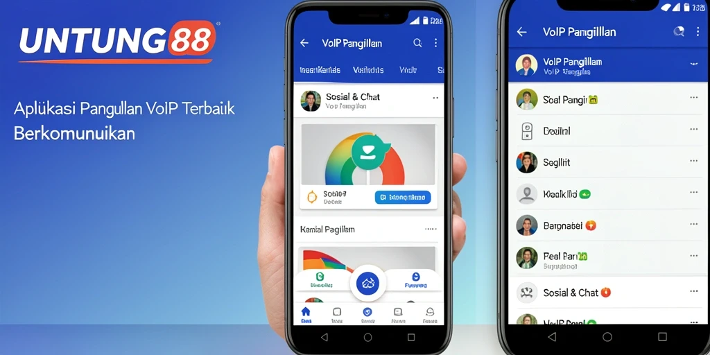 Antarmuka UNTUNG88 yang menarik dan intuitif untuk panggilan VoIP.