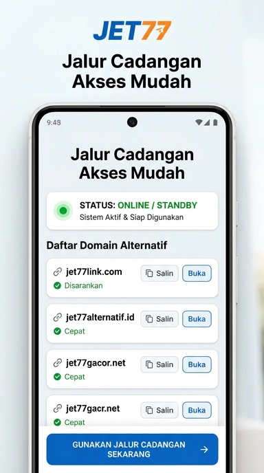 Link Alternatif Jet77 untuk Pengguna Android Indonesia